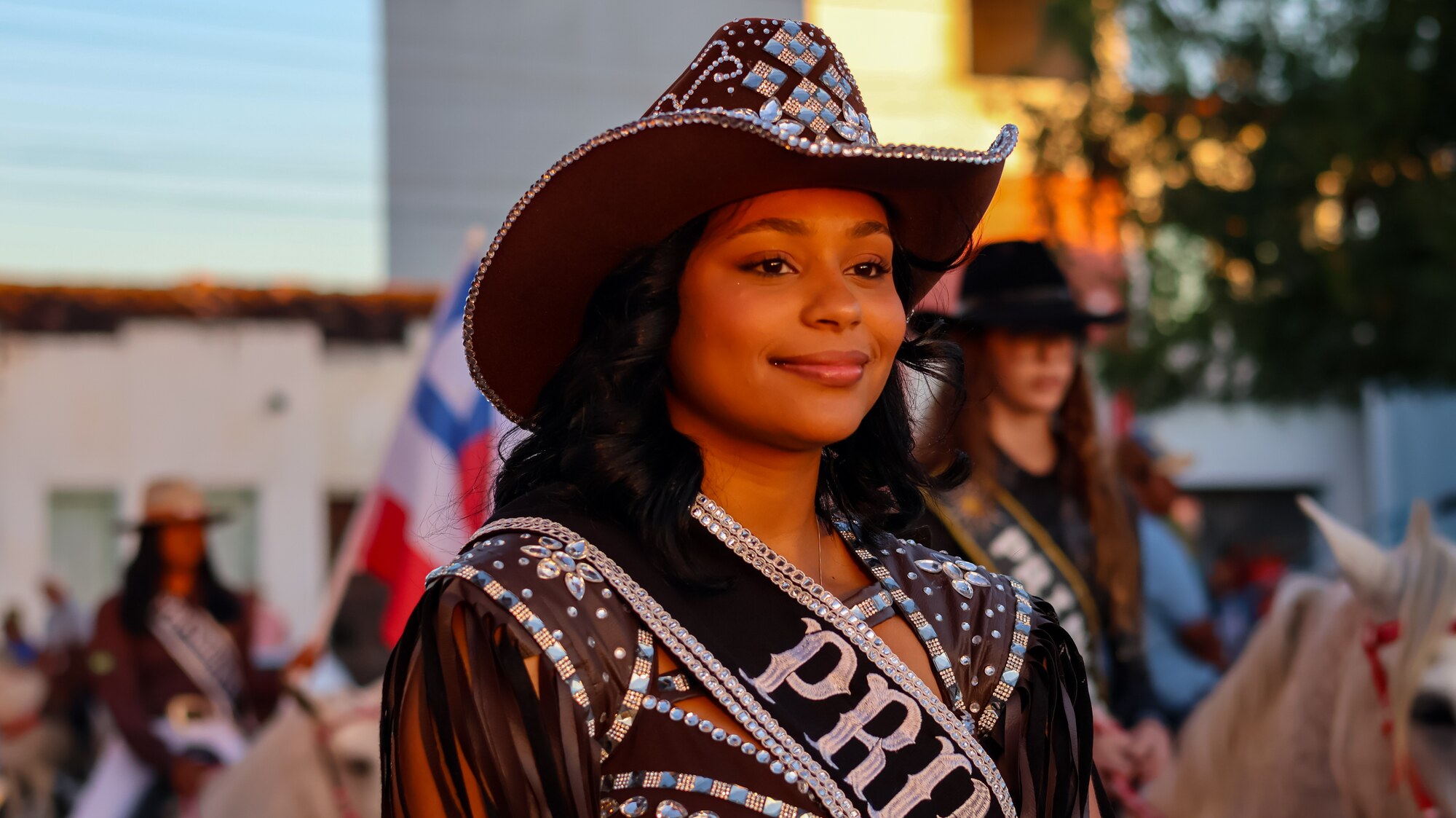 Princesa de um dos grupos da festa